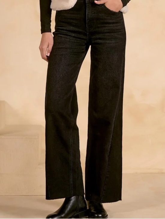 Elan Denim - High-Rise Wide Leg Women's Jeans - Black